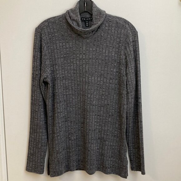 Tribal Gray space dyed turtleneck Sweater Large - Picture 1 of 6